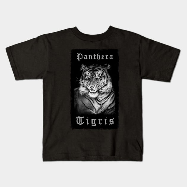 PANTHERA TIGRIS 1 Kids T-Shirt by MiroDesign